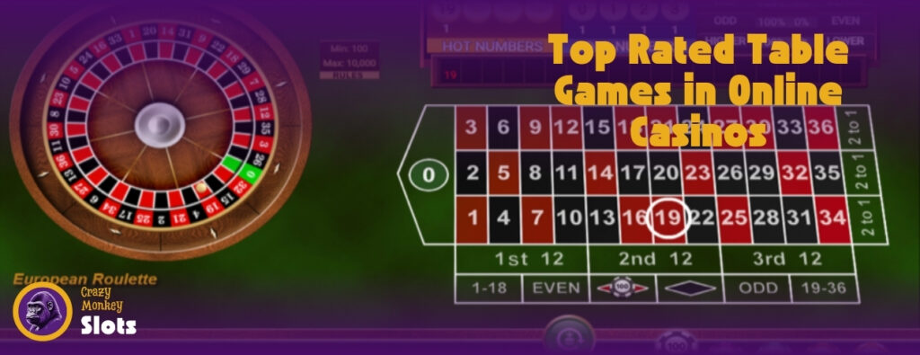 Top Rated Table Games in Australian Online Casinos